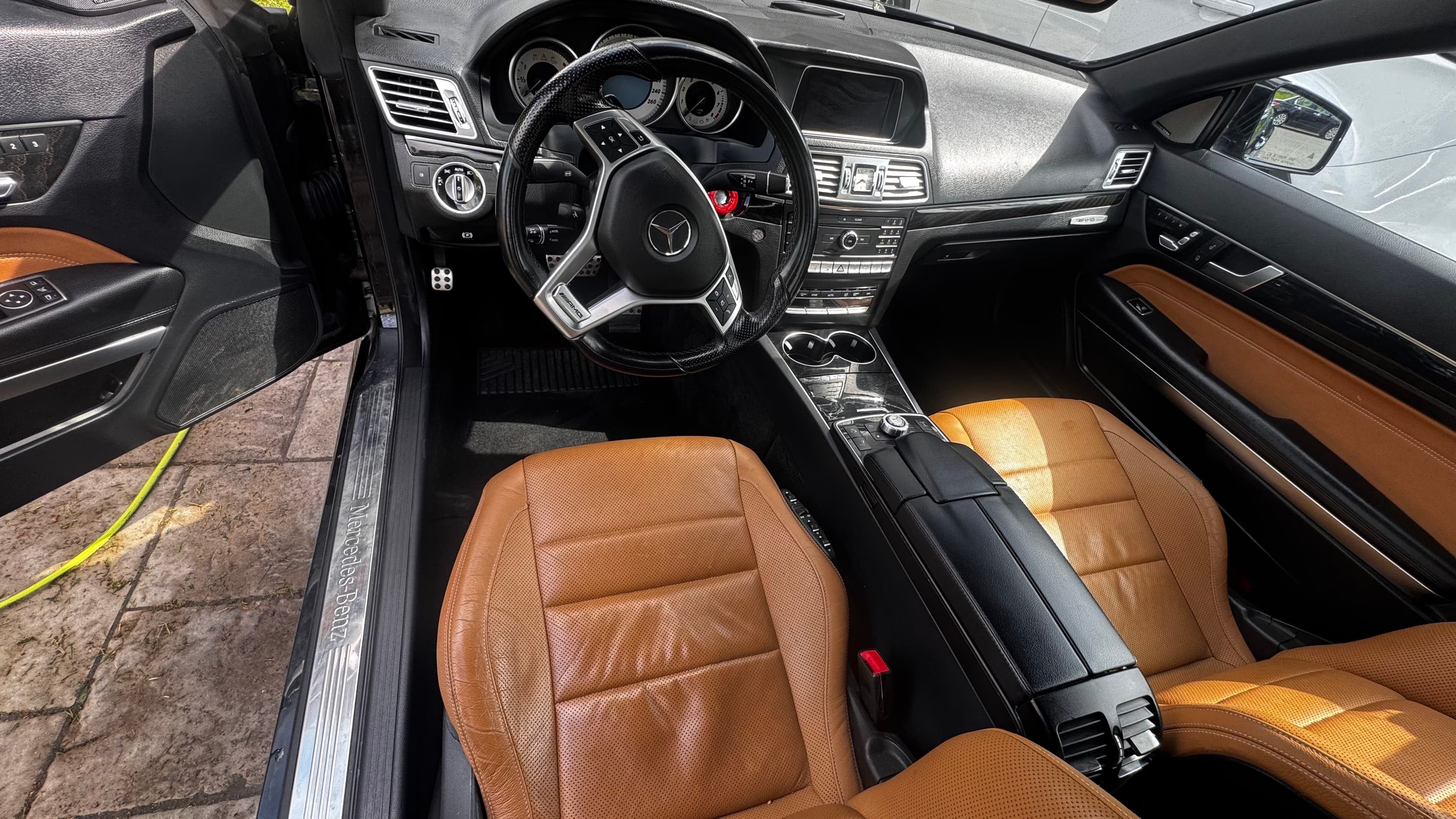 Mercedes AMG brown leather interior